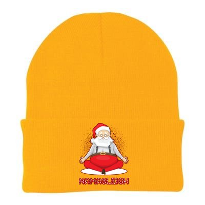 Santa Namasleigh Knit Cap Winter Beanie