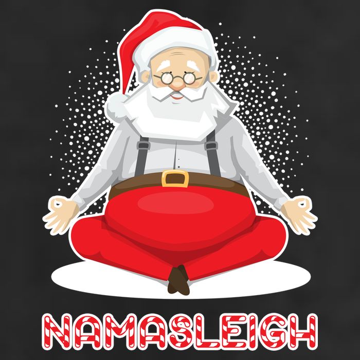 Santa Namasleigh 7 Panel Mesh Trucker Snapback Hat