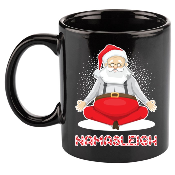 Santa Namasleigh 11oz C Handle Ceramic Mug