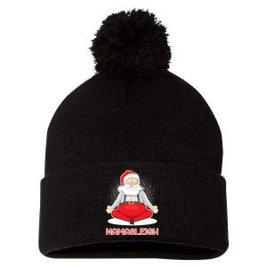 Santa Namasleigh Pom Pom 12in Knit Beanie