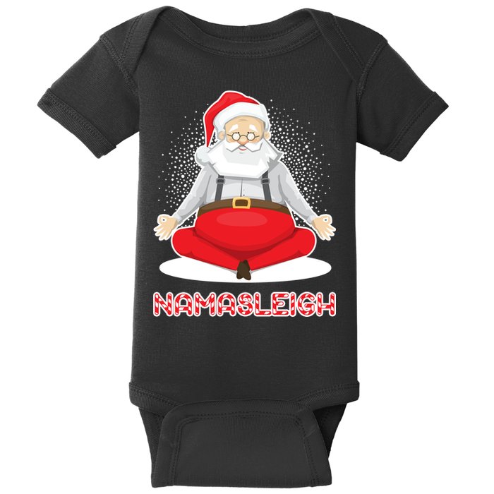 Santa Namasleigh Baby Bodysuit