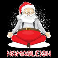 Santa Namasleigh Baby Bodysuit