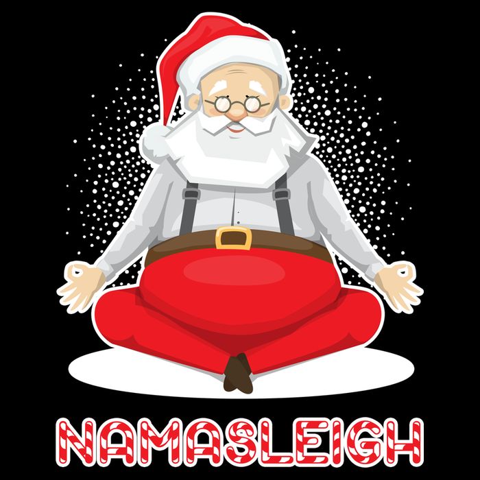 Santa Namasleigh Baby Bodysuit