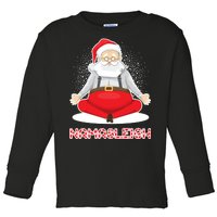 Santa Namasleigh Toddler Long Sleeve Shirt