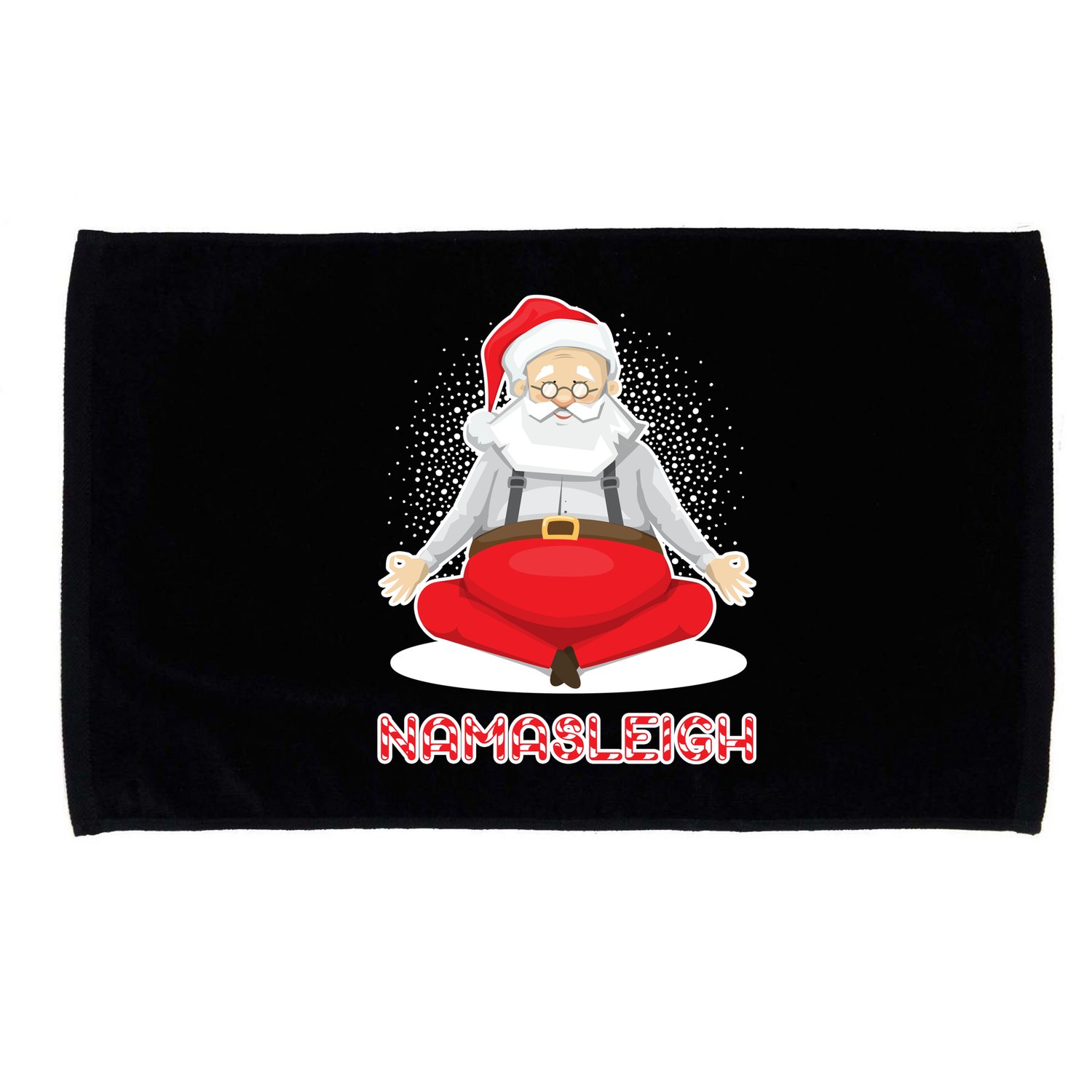 Santa Namasleigh Microfiber Hand Towel