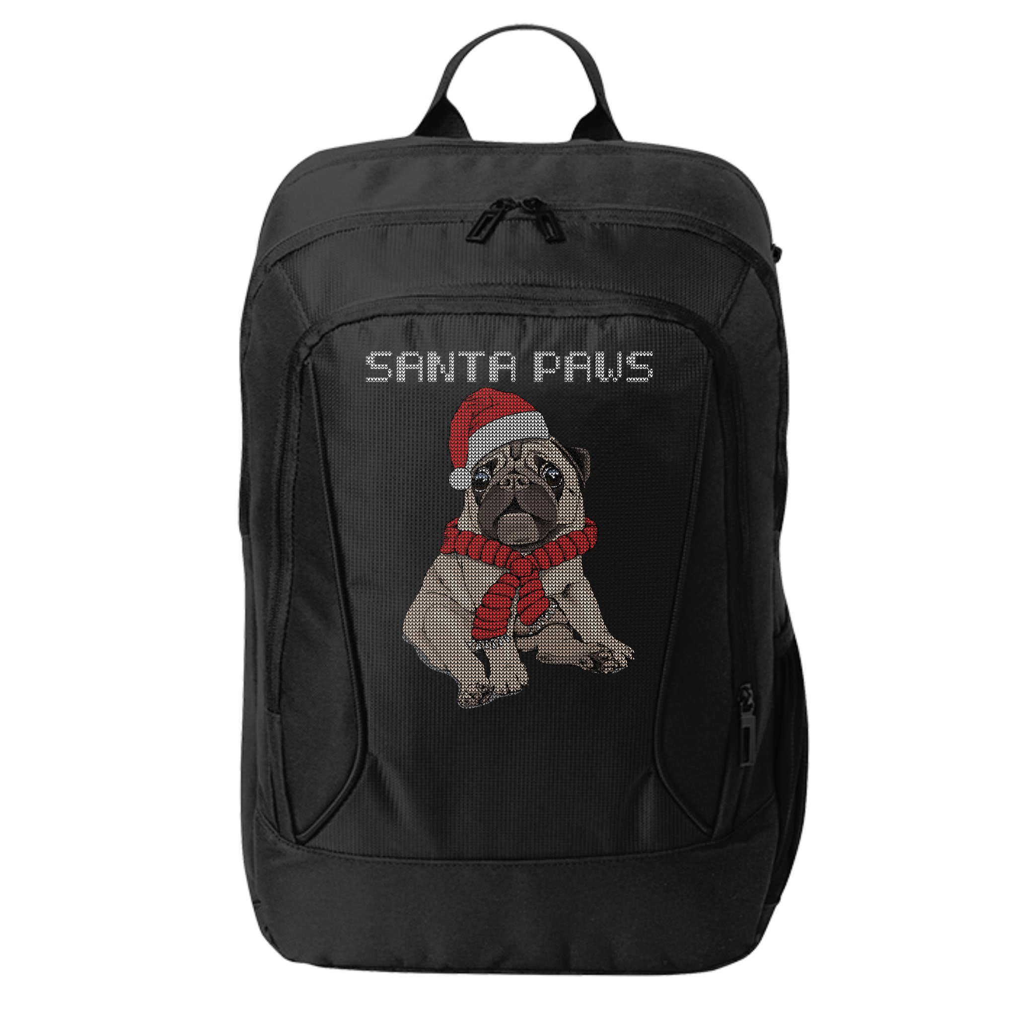 Santa Paws Pug City Backpack
