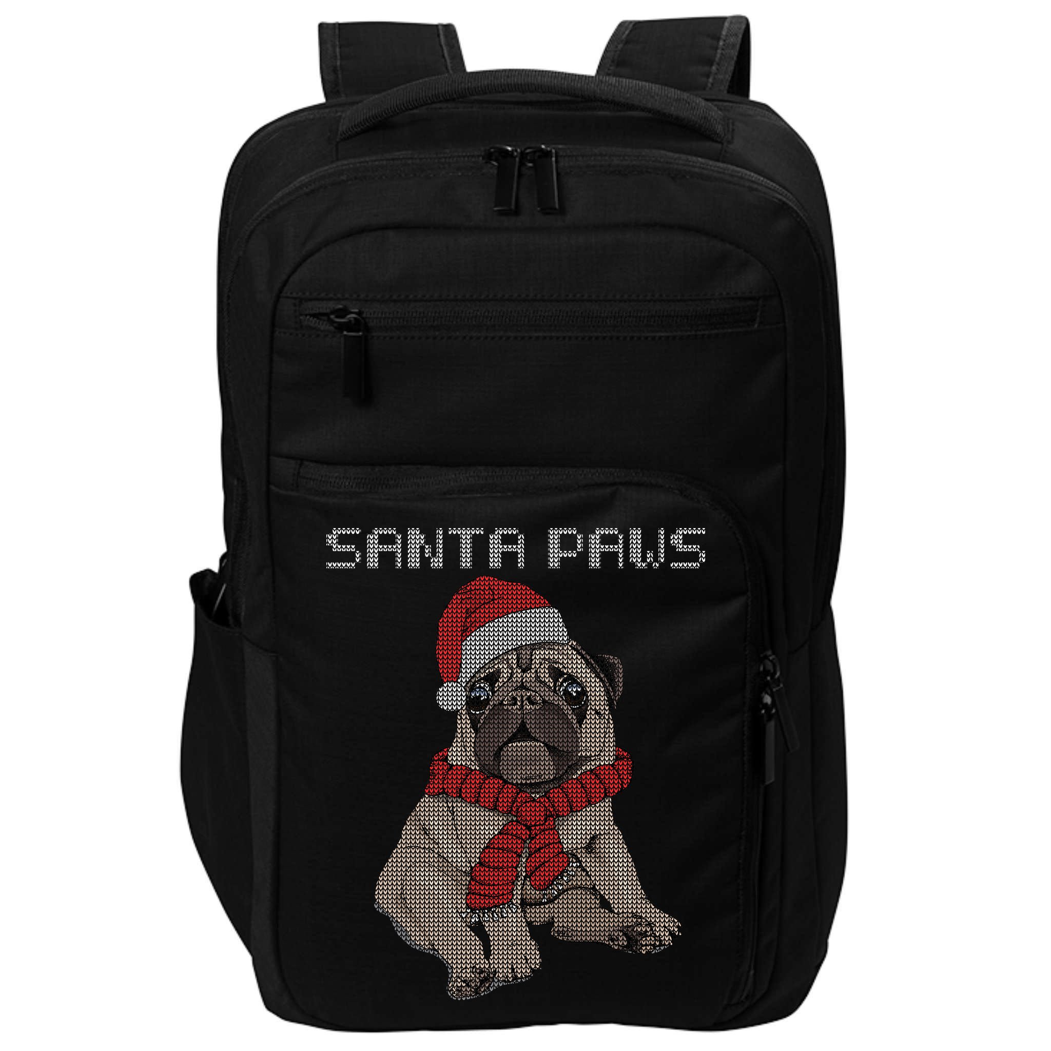 Santa Paws Pug Impact Tech Backpack