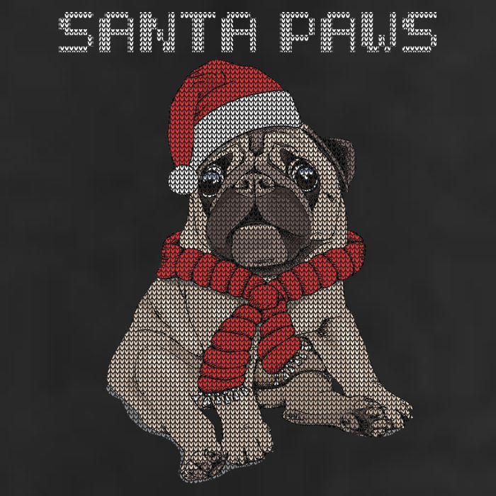 Santa Paws Pug Adult Drive Performance Visor