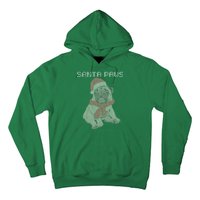 Santa Paws Pug Hoodie