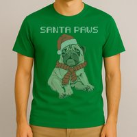 Santa Paws Pug T-Shirt