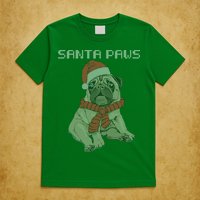 Santa Paws Pug T-Shirt