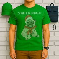 Santa Paws Pug T-Shirt