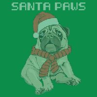 Santa Paws Pug T-Shirt