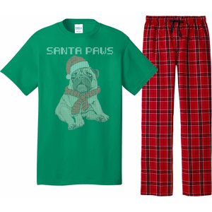 Santa Paws Pug Pajama Set