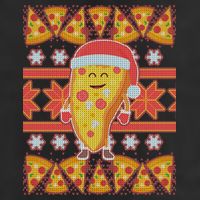 Santa Pizza Lover Ugly Christmas Sweater Adult Drive Performance Visor