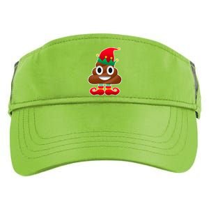 Santa Poop Emoji Christmas Adult Drive Performance Visor