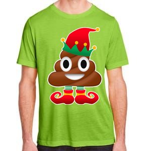 Santa Poop Emoji Christmas Adult ChromaSoft Performance T-Shirt