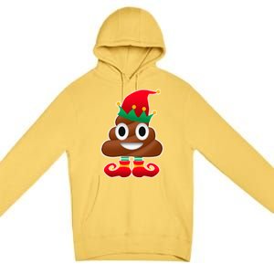 Santa Poop Emoji Christmas Premium Pullover Hoodie