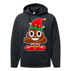 Santa Poop Emoji Christmas Performance Fleece Hoodie