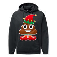 Santa Poop Emoji Christmas Performance Fleece Hoodie