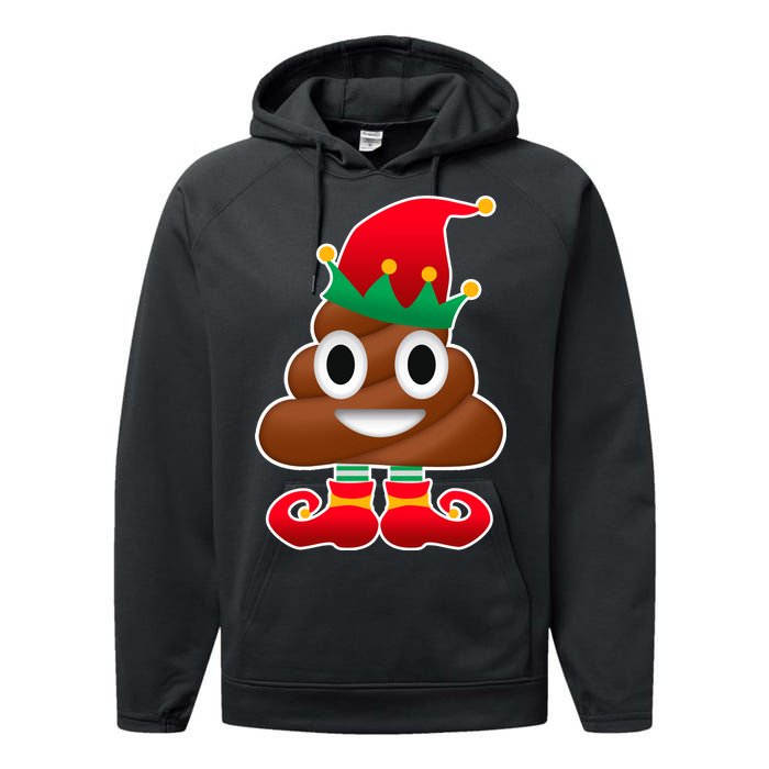 Santa Poop Emoji Christmas Performance Fleece Hoodie