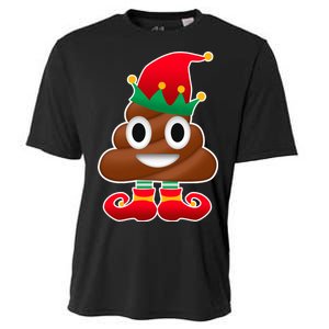 Santa Poop Emoji Christmas Cooling Performance Crew T-Shirt