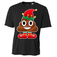 Santa Poop Emoji Christmas Cooling Performance Crew T-Shirt