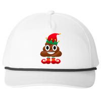 Santa Poop Emoji Christmas Snapback Five-Panel Rope Hat