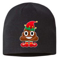 Santa Poop Emoji Christmas Sustainable Beanie