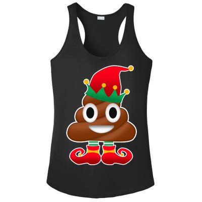 Santa Poop Emoji Christmas Ladies PosiCharge Competitor Racerback Tank