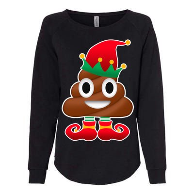 Santa Poop Emoji Christmas Womens California Wash Sweatshirt