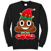 Santa Poop Emoji Christmas Tall Sweatshirt