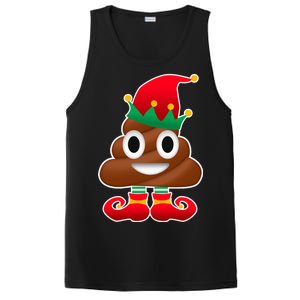 Santa Poop Emoji Christmas PosiCharge Competitor Tank