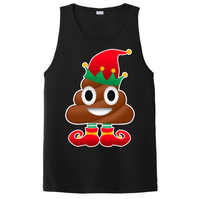 Santa Poop Emoji Christmas PosiCharge Competitor Tank