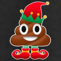 Santa Poop Emoji Christmas Trucker Hat