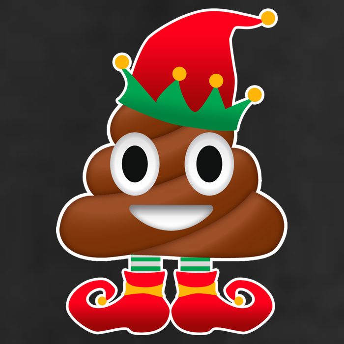 Santa Poop Emoji Christmas Trucker Hat