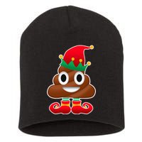 Santa Poop Emoji Christmas Short Acrylic Beanie