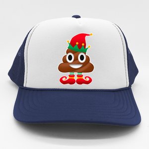 Santa Poop Emoji Christmas Trucker Hat