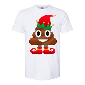 Santa Poop Emoji Christmas Softstyle CVC T-Shirt