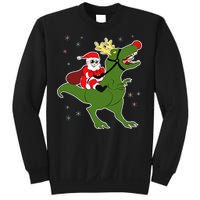 Santa Riding T-Rex Sweatshirt