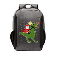 Santa Riding T-Rex Vector Backpack