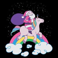 Santa Riding Unicorn Hoodie