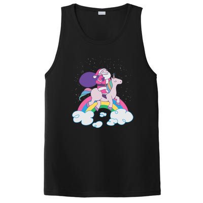 Santa Riding Unicorn PosiCharge Competitor Tank