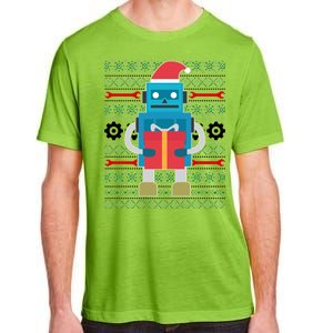 Santa Robot Ugly Christmas Adult ChromaSoft Performance T-Shirt