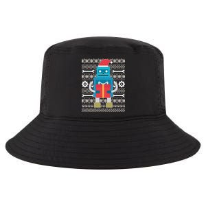 Santa Robot Ugly Christmas Cool Comfort Performance Bucket Hat