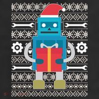 Santa Robot Ugly Christmas 11oz C Handle Ceramic Mug