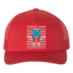 Santa Robot Ugly Christmas Yupoong Adult 5-Panel Trucker Hat