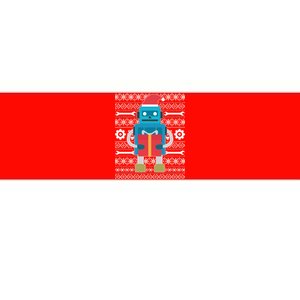 Santa Robot Ugly Christmas Bumper Sticker