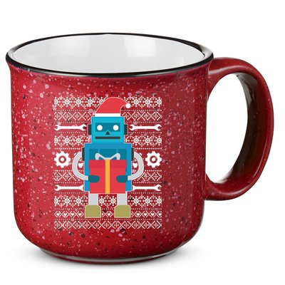 Santa Robot Ugly Christmas 15oz Campfire Ceramic Mug