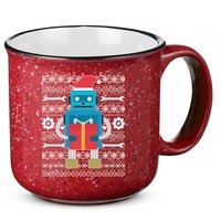 Santa Robot Ugly Christmas 15oz Campfire Ceramic Mug